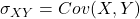 \sigma_{XY} = Cov(X,Y)