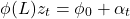 \[\phi (L) z_{t} = \phi_{0} + \alpha_{t}\]