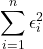 \[\sum_{i=1}^n \epsilon_i^2\]