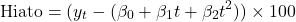 \[\text{Hiato} = (y_t - (\beta_0 + \beta_1 t + \beta_2 t^2)) \times 100\]