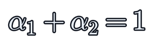 Restrição de verticalidade: alfa_1 + alfa_2 = 1