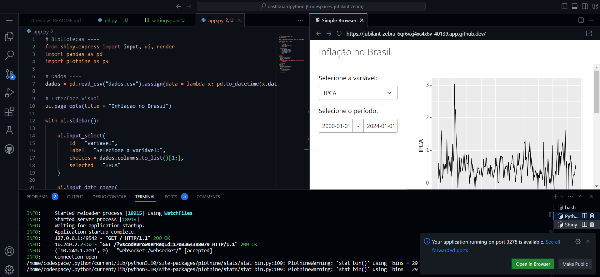 Migrando dashboards do Excel para o Python - Análise Macro